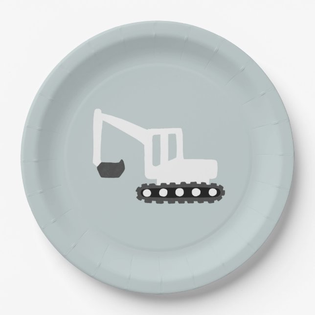 Gräberbau Geburtstagspartei Minimalplatte Pappteller (Vorderseite)