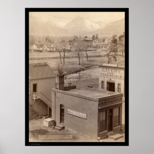 Grabill Mining Exchange & Fotografy CO 1888 Poster
