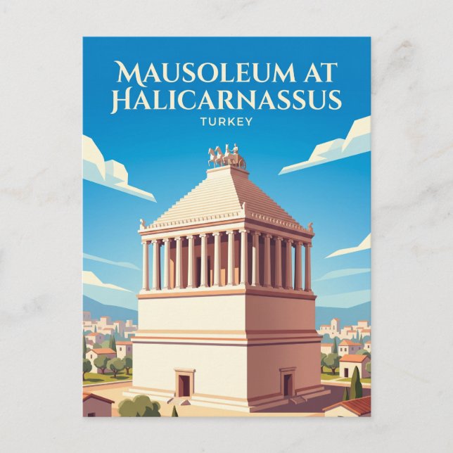 Grabmal von Halikarnassos Türkei Postkarte (Vorderseite)