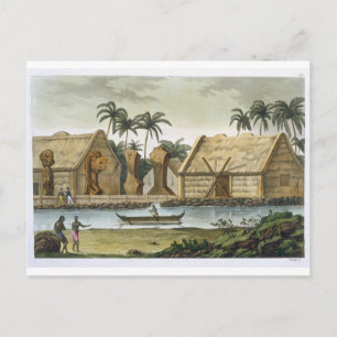 Grabmal von Tamahamah in Kaiakakoa, Sandwich-Insel Postkarte