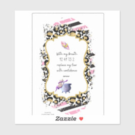 Grabovoi Zahlen für die Freiheit vor Angst Aufkleber