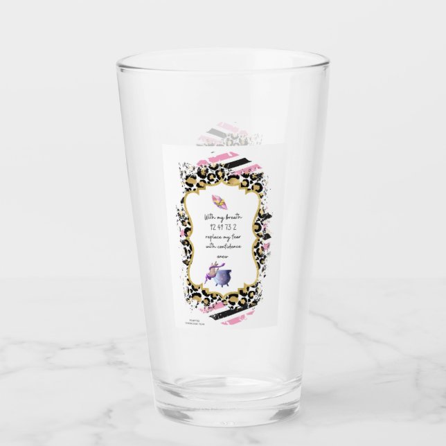 Grabovoi Zahlen für die Freiheit vor Angst Glas (Vorderseite)