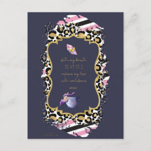 Grabovoi Zahlen für die Freiheit vor Angst Postkarte