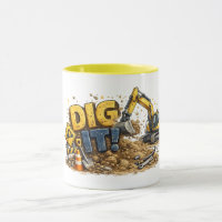 Grab's an! Lustiger Bagger-Bau-Becher