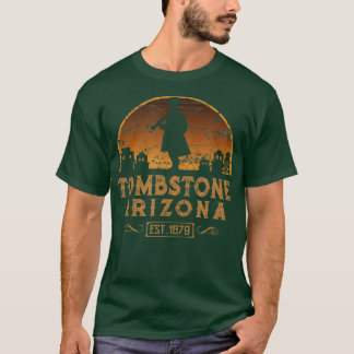 Grabstein Arizona AZ Wilder West Gunfighter T-Shirt