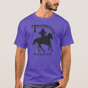 Grabstein Arizona USA Cowboy Black T-Shirt