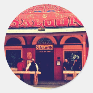 Grabstein Arizona von Big Nose Kate Runder Aufkleber