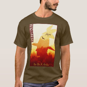 Grabstein Arizona Wild West Stadt T-Shirt