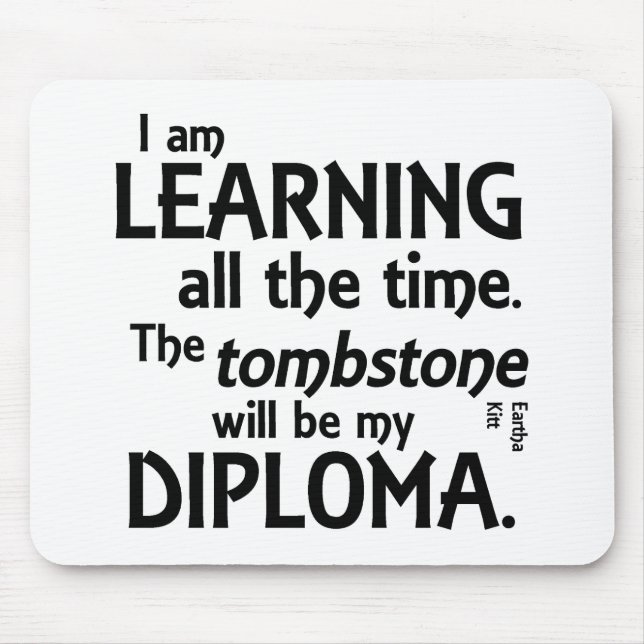 Grabstein-Diplom Mousepad (Vorne)