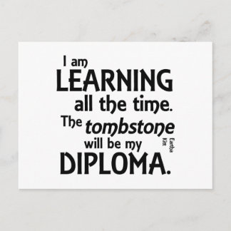 Grabstein Diploma Postkarte