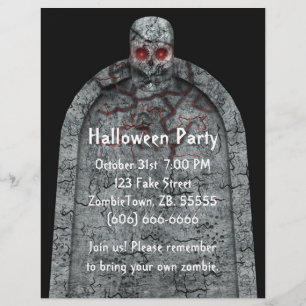 Grabstein - Halloween-Flyer Flyer
