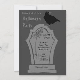 Grabstein Headstone Graphic Custom Halloween-Party Einladung