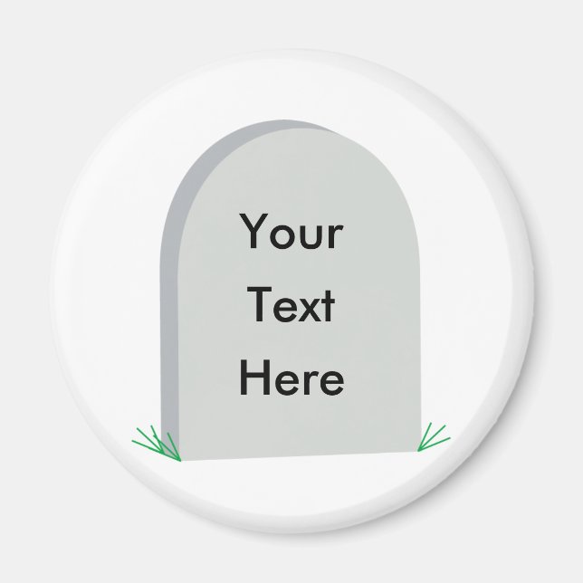 Grabstein Kühlschrankmagnet Magnet (Vorne)