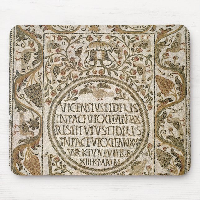 Grabstein mit einem Epitaphen Mousepad (Vorne)