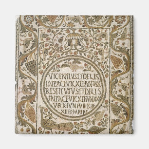 Grabstein mit Epitaph Magnet