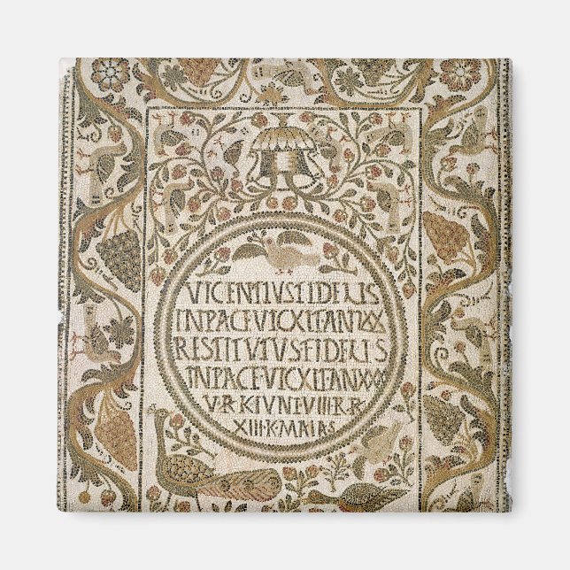 Grabstein mit Epitaph Magnet (Vorne)