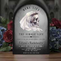 Grabstein RIP Single Life Junggesellinnen-Abschied
