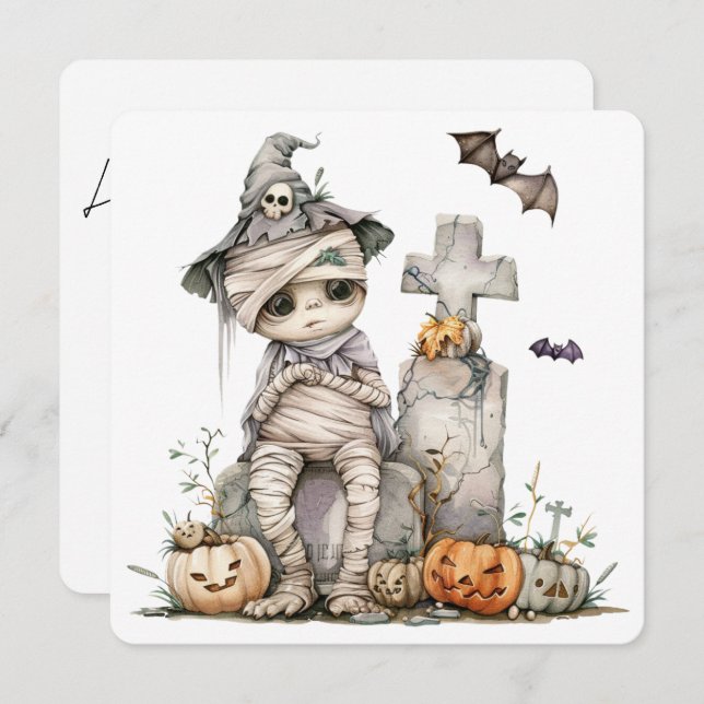 Grabstein Tangle - Mama in einem Hexenhut (Vorne/Hinten)