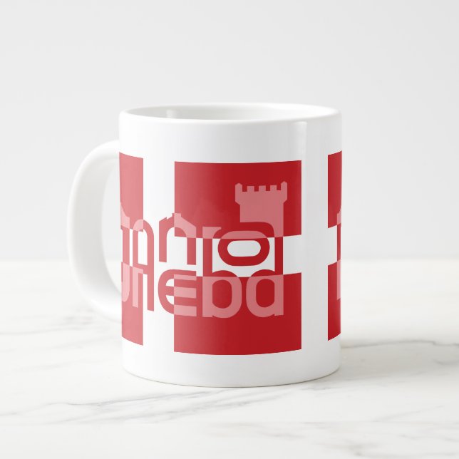 Grabung GUD Velsigne, minimales Danske Ven Jumbo-Tasse (Vorderseite Links)