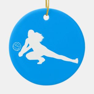 Grabungs-Silhouette-Verzierungs-Blau Keramik Ornament