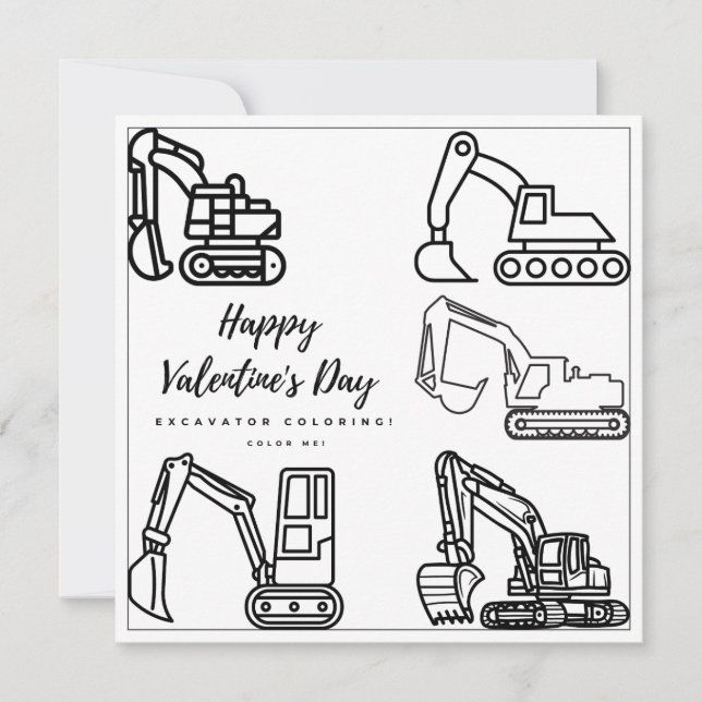 Grabungsfarbseite Boy Card Glückwunsch Valentine (Vorderseite)
