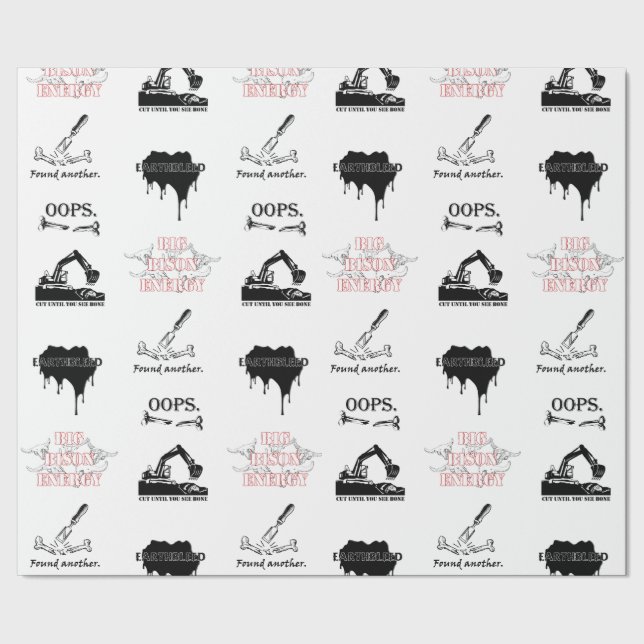 Grabungspapier Geschenkpapier (Saum)