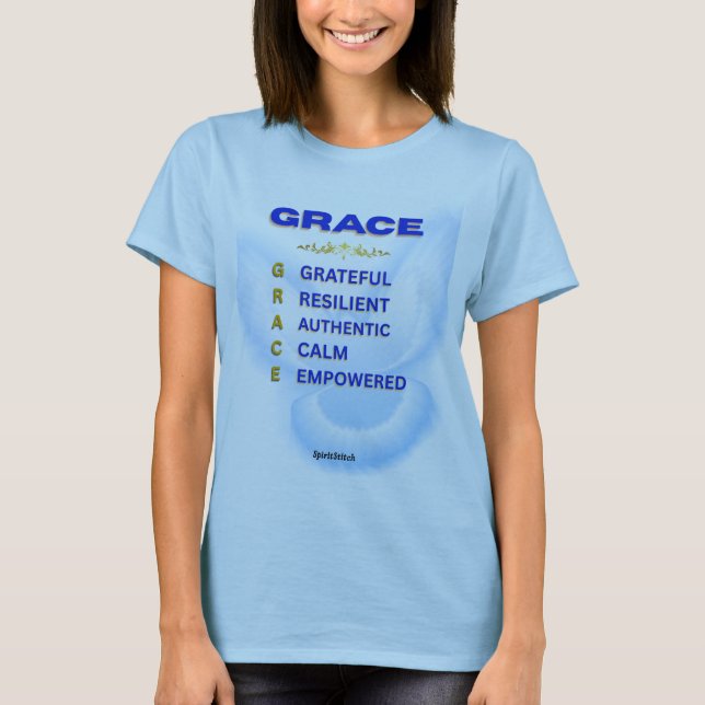 GRACE-Akronym Inspirational Women's T - Shirt (Vorderseite)