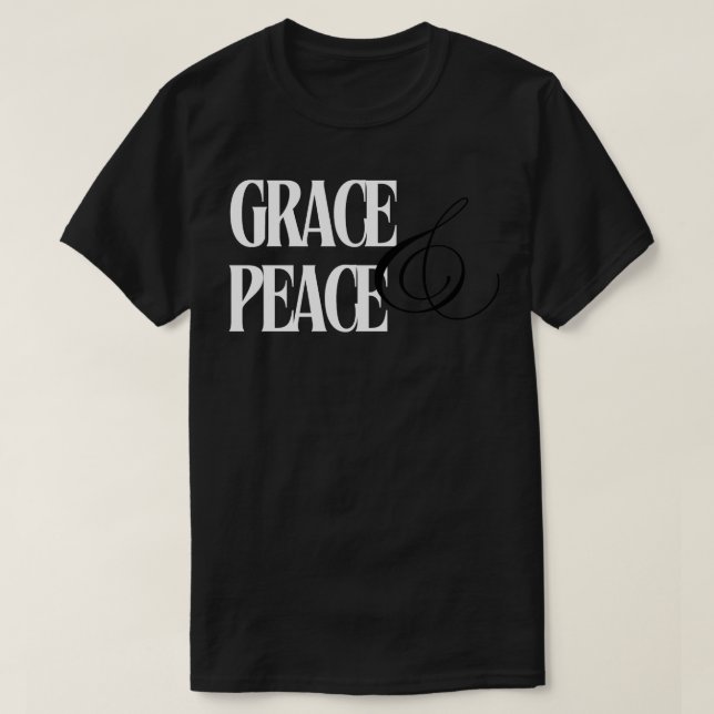 Grace and Peace white TShirt (Design vorne)
