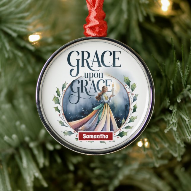 Grace auf Grace Ornament Aus Metall (Baum)