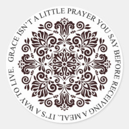 Grace-Aufkleber Runder Aufkleber