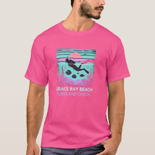 Grace Bay Beach Turks und Caicos Schnorcheln Scuba T-Shirt