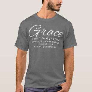 Grace begann in Genesis Script Edition Premium T-Shirt
