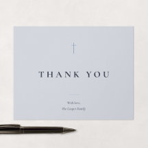 Grace Blue Minimal Kreuz religiös