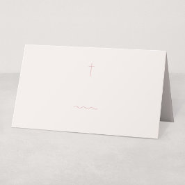 Grace Blush Religiöse Platzkarte oder Buffet-Label