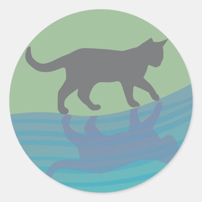 Grace des Flusses Runder Aufkleber (Vorderseite)