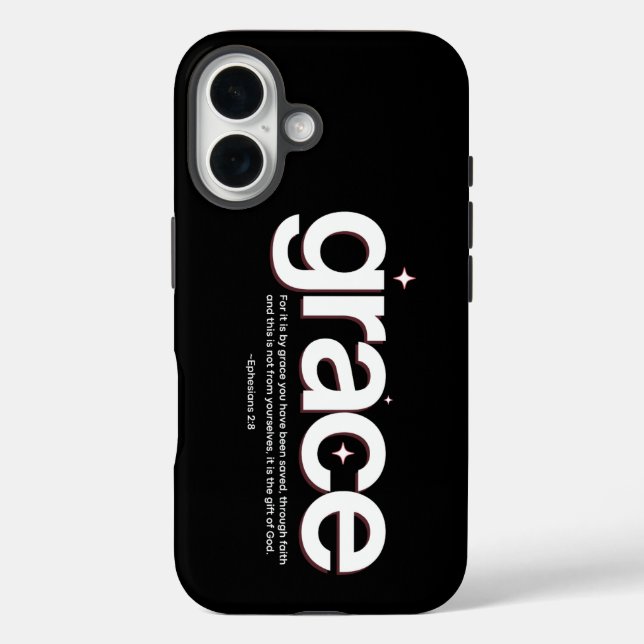 Grace Ephesians 2:8 Case-Mate iPhone Hülle (Rückseite)