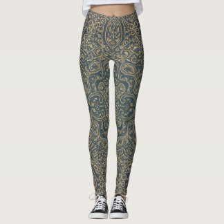 Grace Forest Grün Lotus Paisley Kunsthandwerk Must Leggings