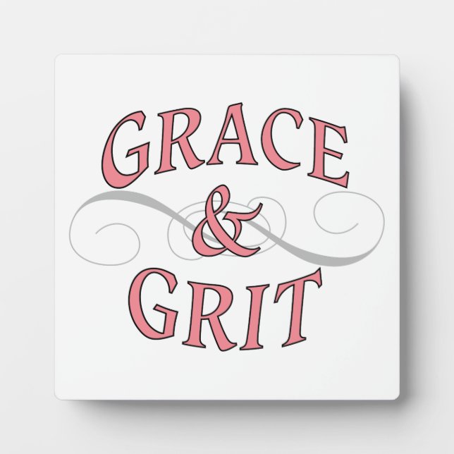 Grace & Grit für die harte Dame Fotoplatte (Vorderseite)