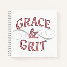 Grace & Grit für die harte Dame Notizbuch