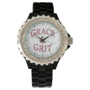 Grace & Grit in Rosa und Grau Armbanduhr