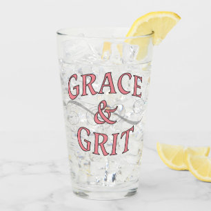 Grace & Grit in Rosa und Grau Glas