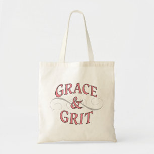 Grace & Grit in Rosa und Grau Tragetasche