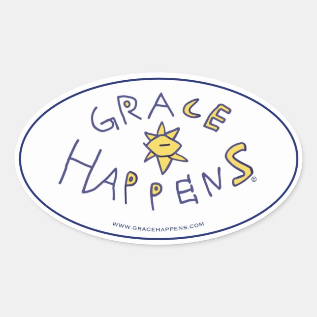 Grace Happens Stickers (Vorderseite)