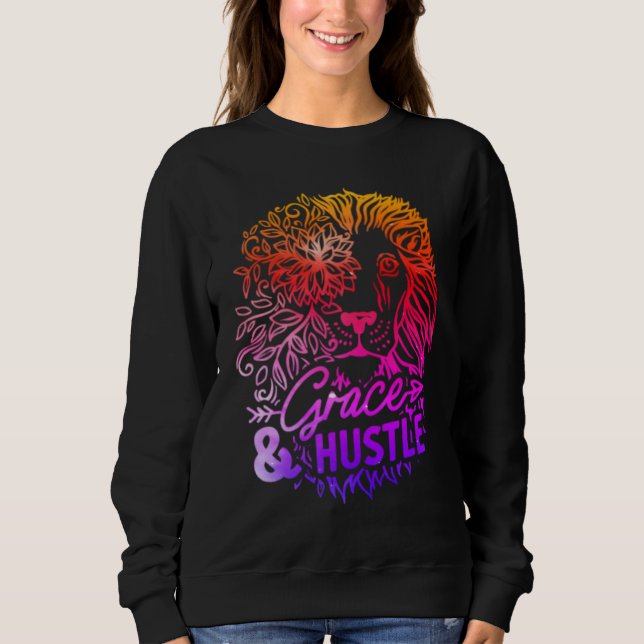 Grace & Hustle Lion Sweatshirt (Vorderseite)