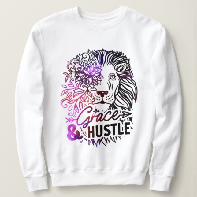 Grace & Hustle Lion Sweatshirt (Design vorne)