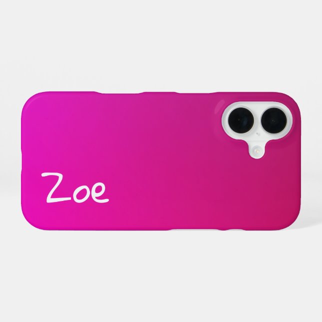 Grace in a Line: Schmetterling-Silhouette iPhone 16 Hülle (Rückseite (Horizontal))