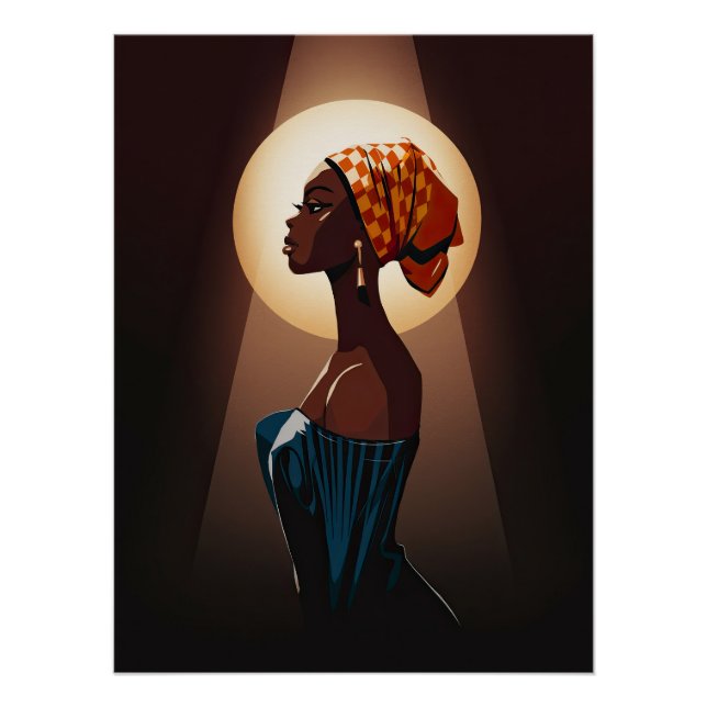 Grace in Light: Ein Portrait von Schönheit und Stä Poster (Vorderseite)