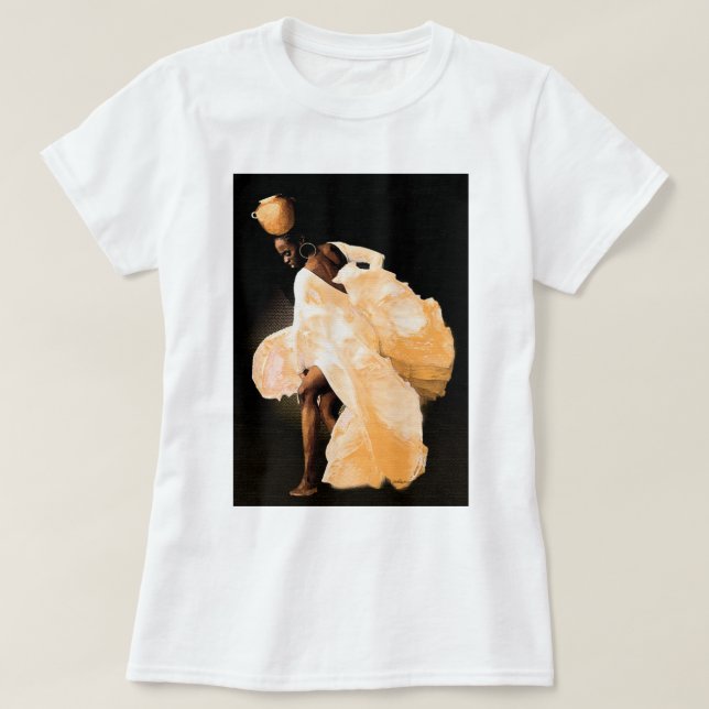 Grace in Motion - Afrikanischer Volkstanz T-Shirt (Design vorne)