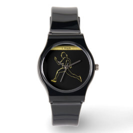 Grace in Motion: Die Silhouette der Geschwindigkei Armbanduhr