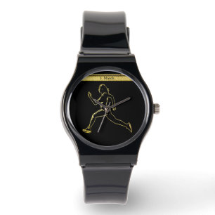 Grace in Motion: Die Silhouette der Geschwindigkei Armbanduhr